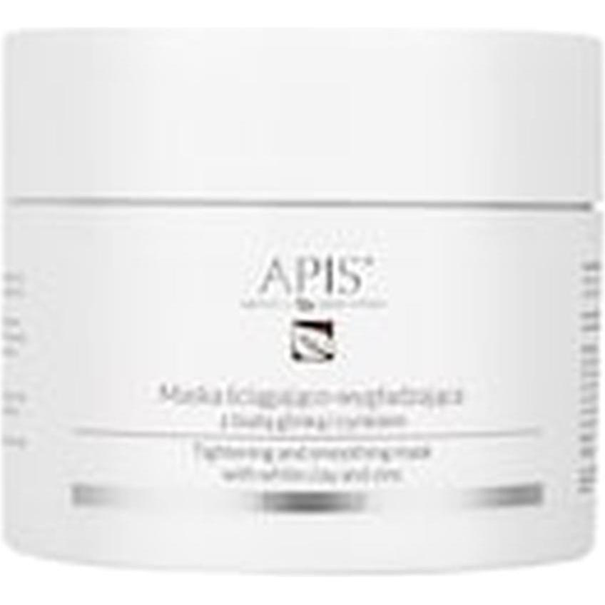 Apis Natural Cosmetics Bianca Maschera Viso, Apis Acne-Stop Tightening And Smoothing Mask Maschera Tensiva E Levigante Con Argilla E Zinco (200 Ml)