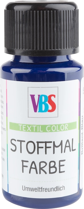 Image du produit VBS Peinture pour tissu, 50 ml (Bleu brillant, 50 ml)