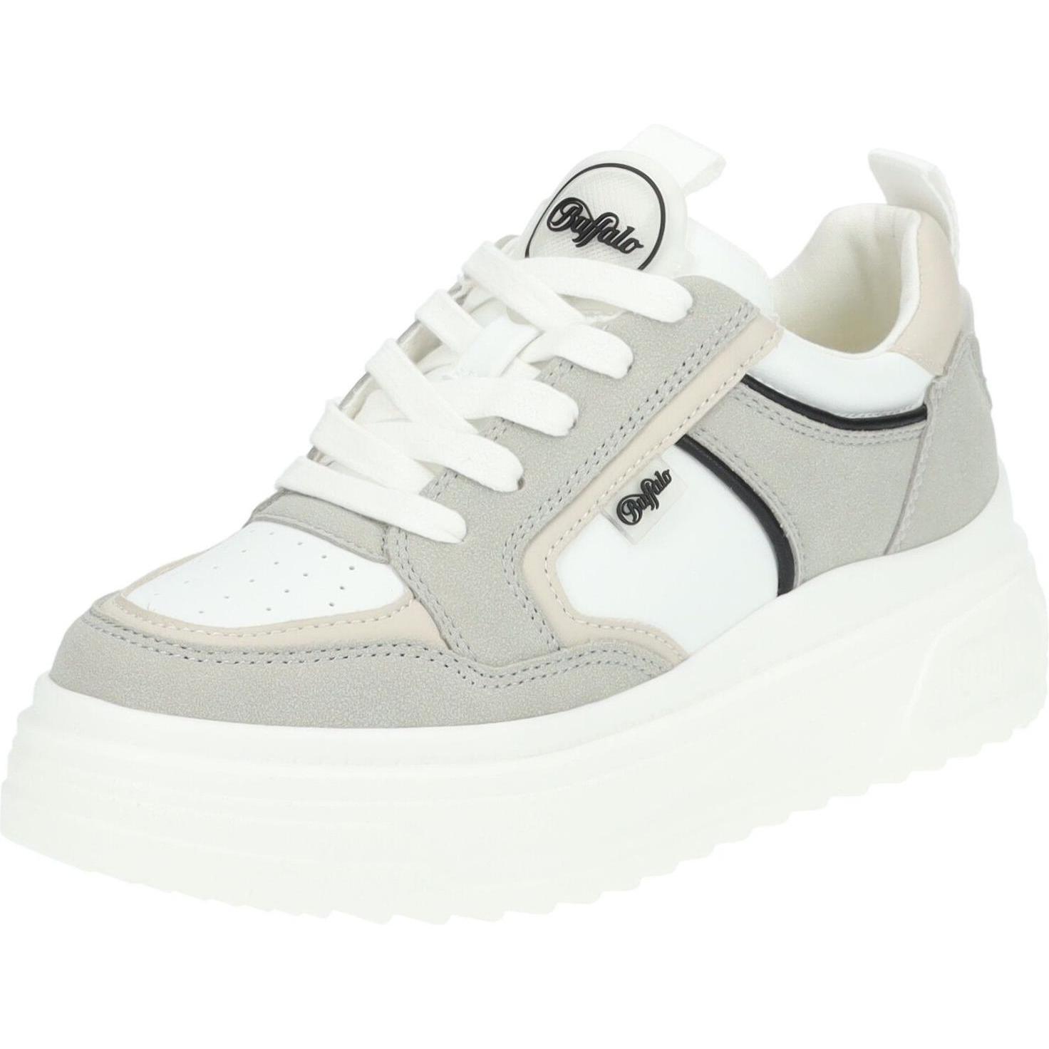 Buffalo, Damen, Sneaker, Vectra Low Vegan Nappa/Nubuck - 159657, Weiss, (40)