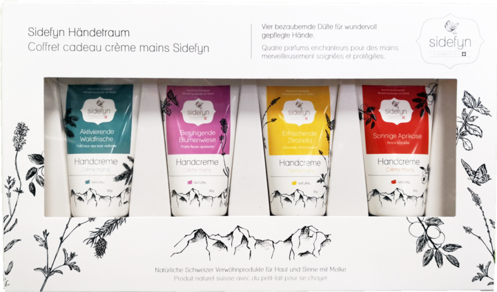 Produktbild Sidefyn Cosmetics Geschenkset - HÄNDETRAUM Set mit 4 Handcremes à20ml (Körperpflegeset)