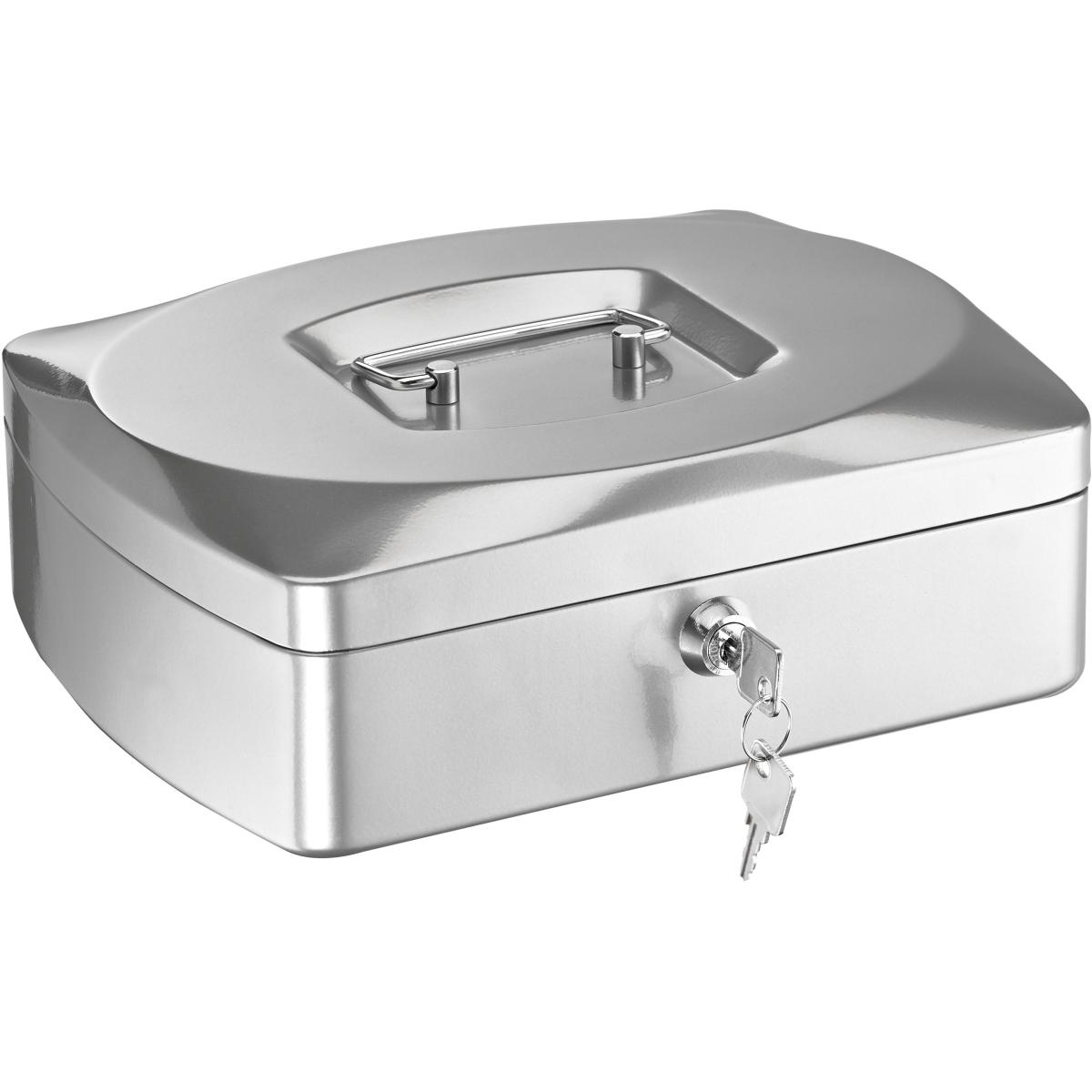 Alco, Geldkassette, Geldkassette Stahlblech mit Schloss 255x200x90mm silber