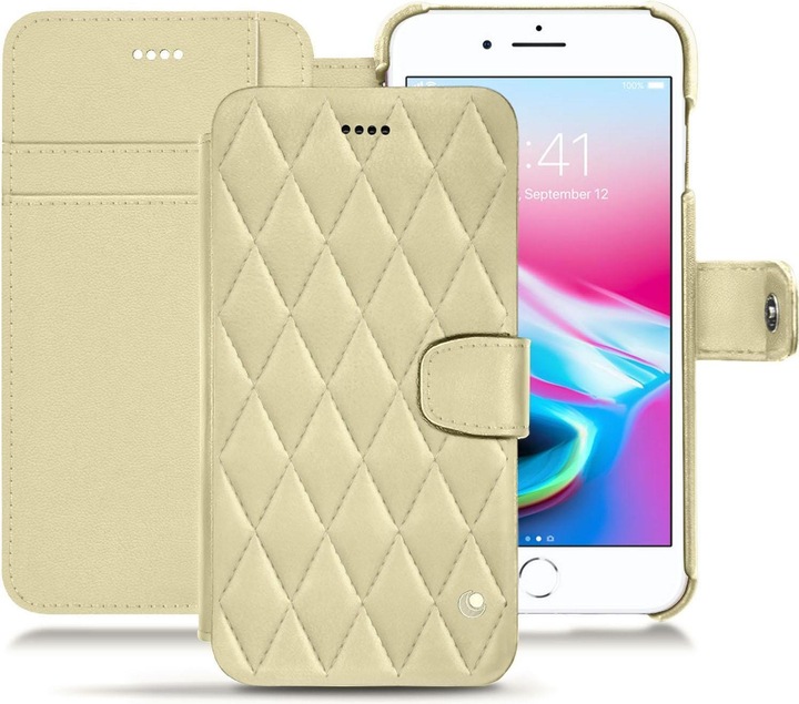 Noreve Lederschutzhülle Wallet (Apple iPhone 8 Plus)