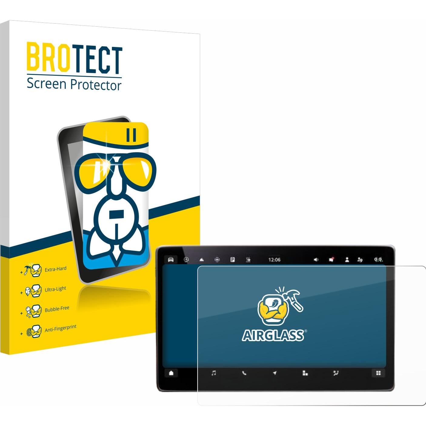 BROTECT, Fahrzeug Navigation Zubehör, Schutzglas Schutzfolie Displayschutz Display Schutz Glas Folie klar