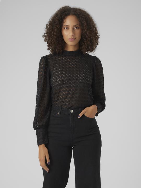 Immagine prodotto Vero Moda Vmbecca Ls High Neck Lace Top Jrs Noos (L)