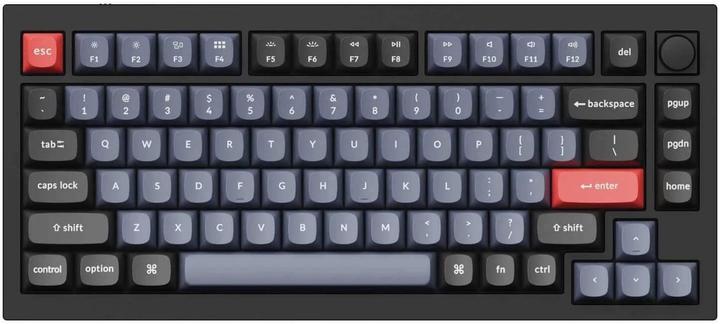 Actual product image Keychron Key Q1 Knob 75% Alu RGB Gat Brown bk H Q1-M3-EN (DE, Cable)