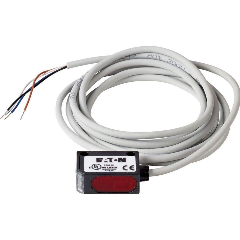 Eaton Näherungsschalter, optisch, Weitbereich 80cm, 4L, 10-30VDC, NPN, Kabel 100069 (Schalter), Elektronikmodul