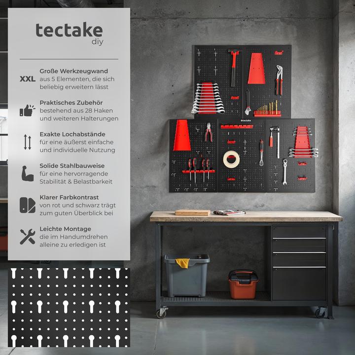 Image du produit tectake Werkzeuglochwand
