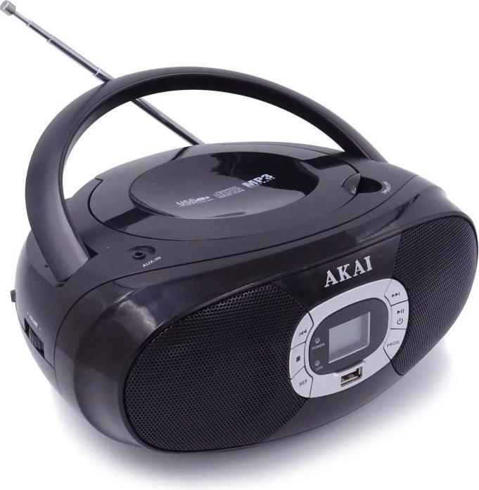 Akai BM004A-614 portable stereo system Black (AM, FM)