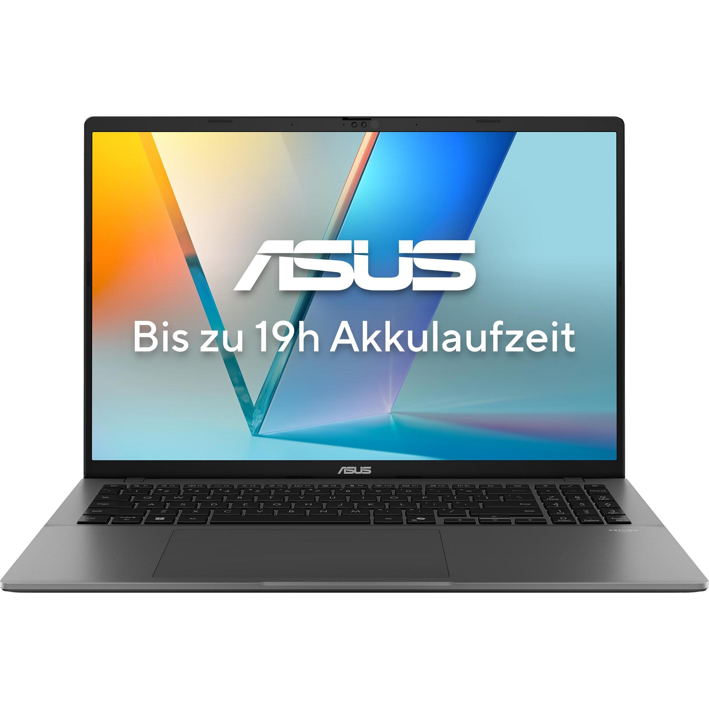 ASUS Vivobook S 16 (16", 1000 GB, 32 GB, DE, AMD Ryzen AI 7 350), Notebook, Grau