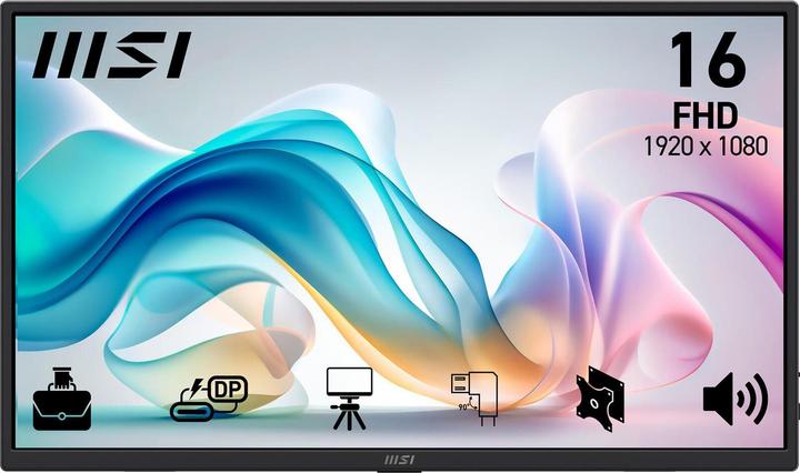 Actual product image MSI PRO MP165DE E6 40cm (16") FHD (1920 x 1080 pixels, 15.60")