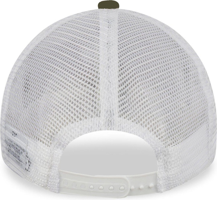 Actual product image New Era A-Frame Mesh Trucker Cap - ESSENTIAL olive