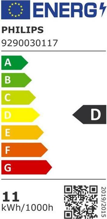 Energie-Label Philips Lampe (E27, 10.50 W, 1521 lm, 1 x, D)