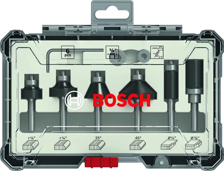 Bosch Professional Zubehör Kantenfräser-Set