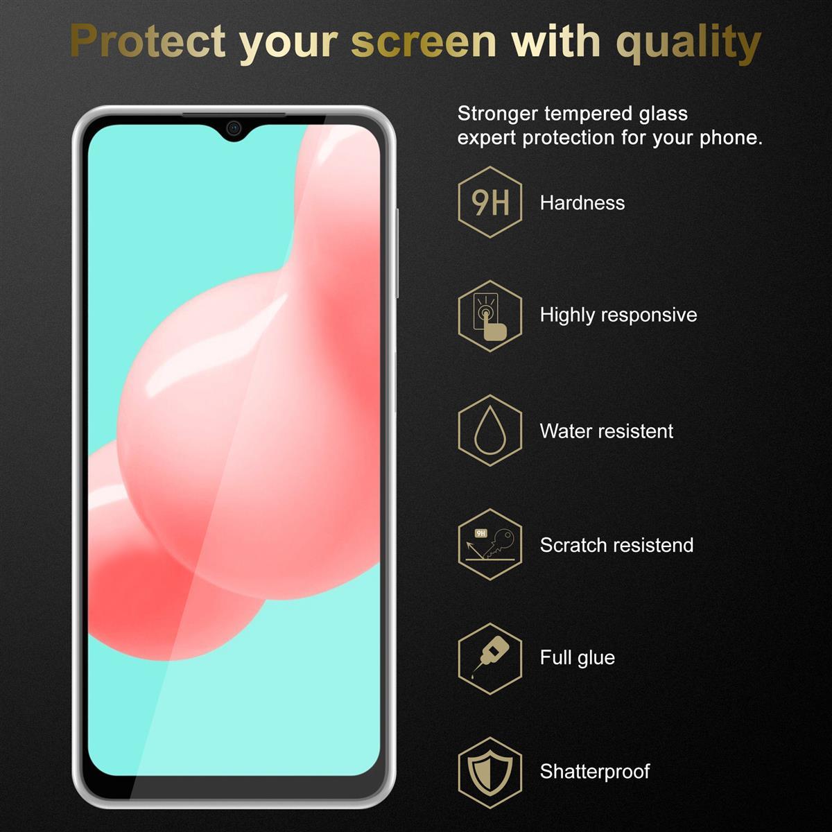 Thumbnail - Cadorabo Displayschutzglas (1 Stück, Samsung Galaxy A72), Smartphone Schutzfolie, Transparent