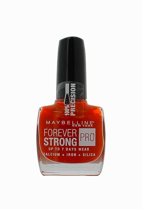 Actual product image Maybelline New York GEMEY MAYBELLINE Forever Strong Pro Nail Polish 505 Forever Red (505 Forever Red, Colour paint)