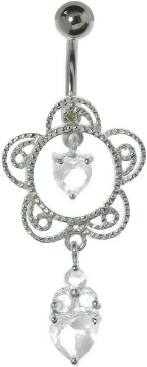 Produktbild Bijouteria Bauchpiercing (Edelstahl, Silber 925, Kristall)