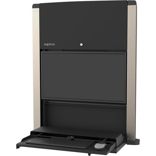 Ergotron CareFit, Gehäuse, 609,6 - 685,8 mm (24 - 27 Zoll), 33,5 kg, Schwarz (Wand, 27"), Monitor Halterung, Schwarz