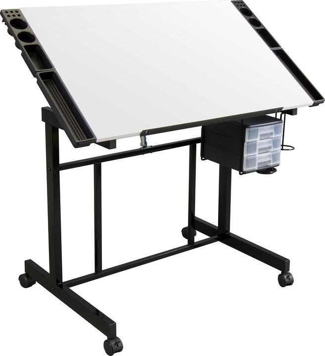 Image du produit SD Studio Designs Table à dessin réglable, noir/blanc