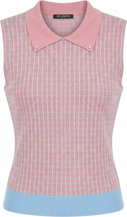 Bellemere Vest Tencel Tweed Polo Vest