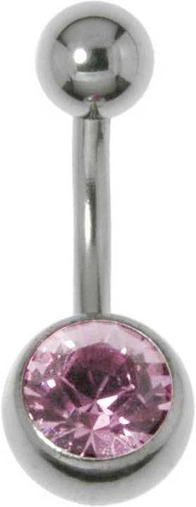 Actual product image Bijouteria Bellypiercing (Crystal, Titanium)