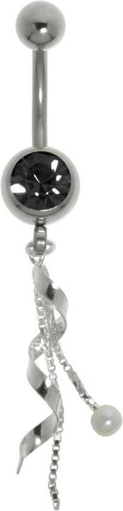 Produktbild Bijouteria Bauchpiercing (Edelstahl, Silber 925, Kristall, Synthetische Perle)