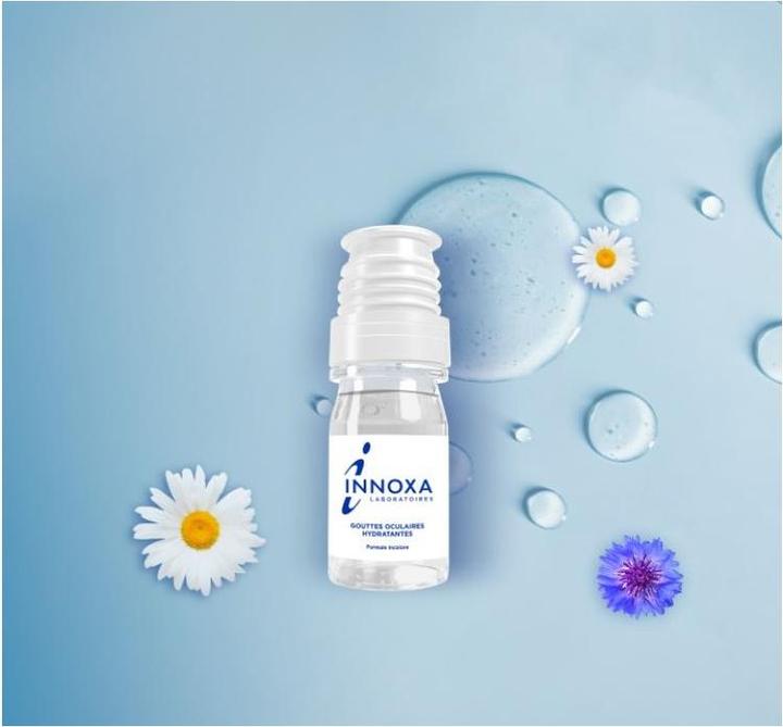 Produktbild Innoxa Transparente Augentropfen (10 ml, 10 ml, schmierende und beruhigende Augenlösung, feuchtigkeitsspendende, Sterile, Formel ohne Konservierungsstoffe)