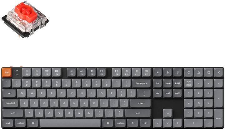 Produktbild Keychron K5 Max RGB Red Switch Kabellose Low-Profile-Tastatur (schwarz) (K5M-H1). (Kabelgebunden, Kabellos)