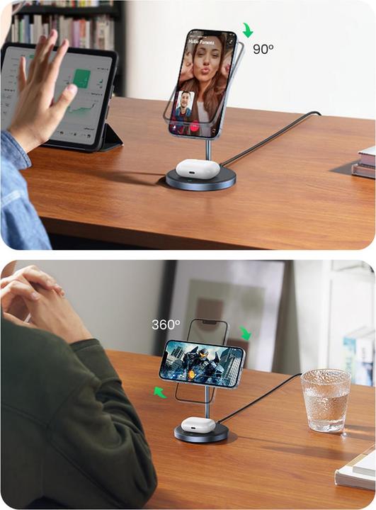Actual product image Ugreen Wireless charger 2in1 90668 (20 W)