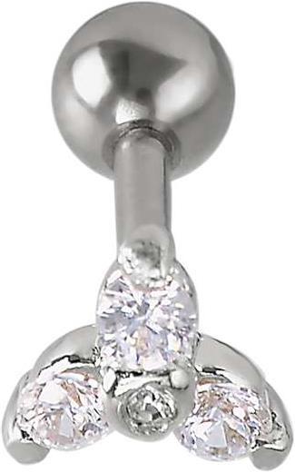 Immagine prodotto Bijouteria Piercing orecchio (Acciaio inossidabile, Zirconia, Argento rodiato 925)