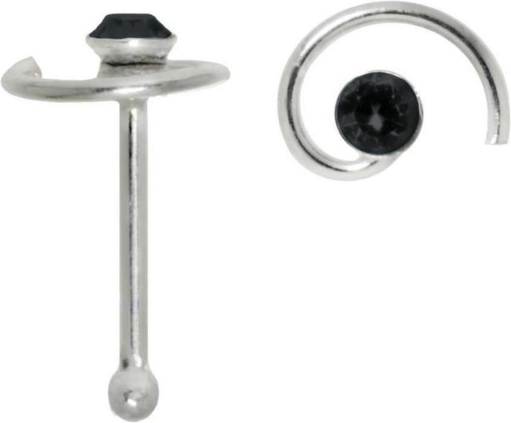 Immagine prodotto Bijouteria Piercing per naso (Argento 925, Vetro (di orologio))