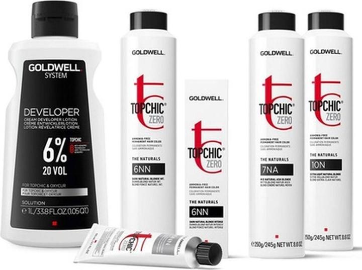 Image du produit Goldwell Topchic Zero - 7NA Moyen Naturel Blond Cendré (7NA - moyennement naturel - incolore)