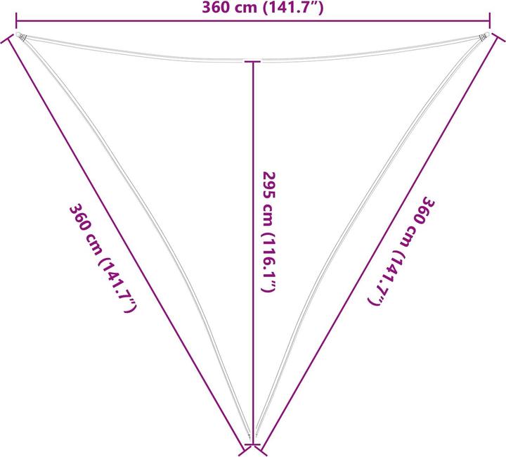 Actual product image vidaXL Outdoor Sonnenschutz Markise (360 x 360 cm)