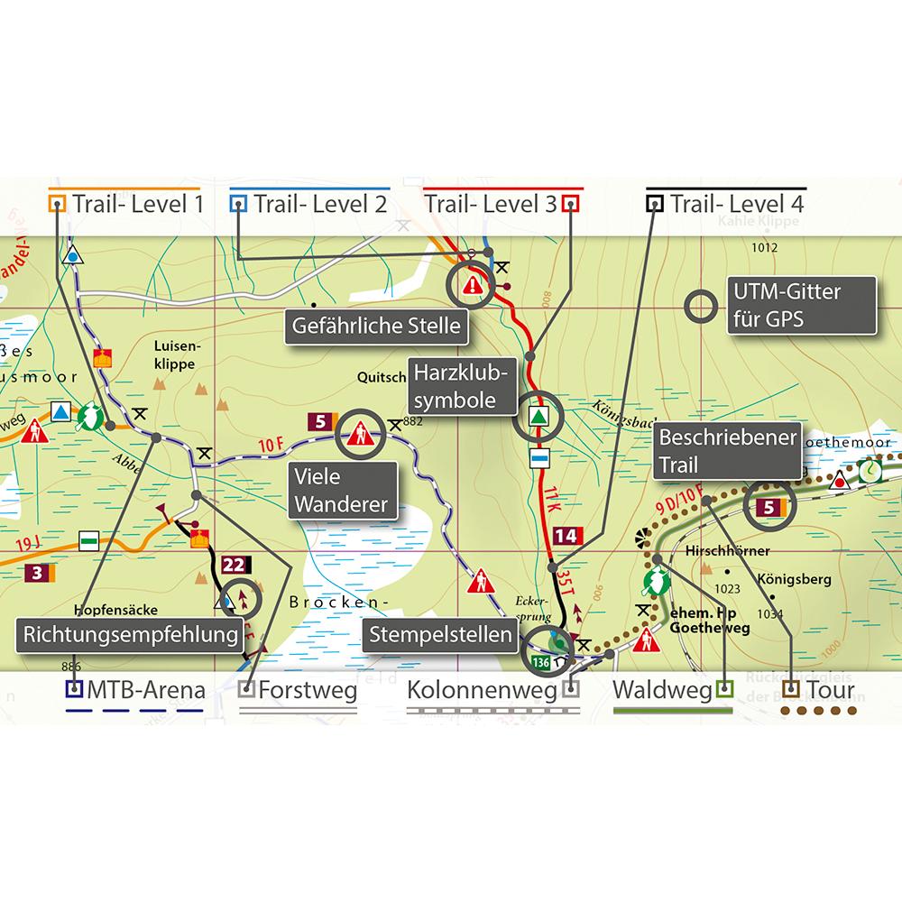 Thumbnail - MTB Trail-Kte Harz.Nr.03.Bad Harzburg, Landkarte