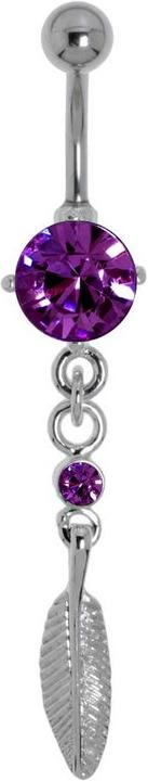 Image du produit Bijouteria Piercing nombril (Acier inoxydable, Laiton, Cristallin)
