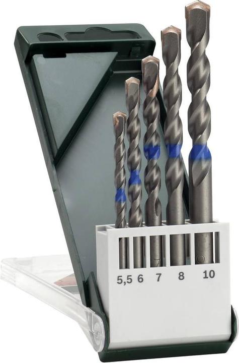 Actual product image Bosch Professional Zubehör 5-piece concrete drill bit set 5.5 x 85 6.0 x 100 7.0 x 100 8.0 x 120 10.0 x 120 (5.5 mm, 6 mm, 7 mm, 8 mm, 10 mm)