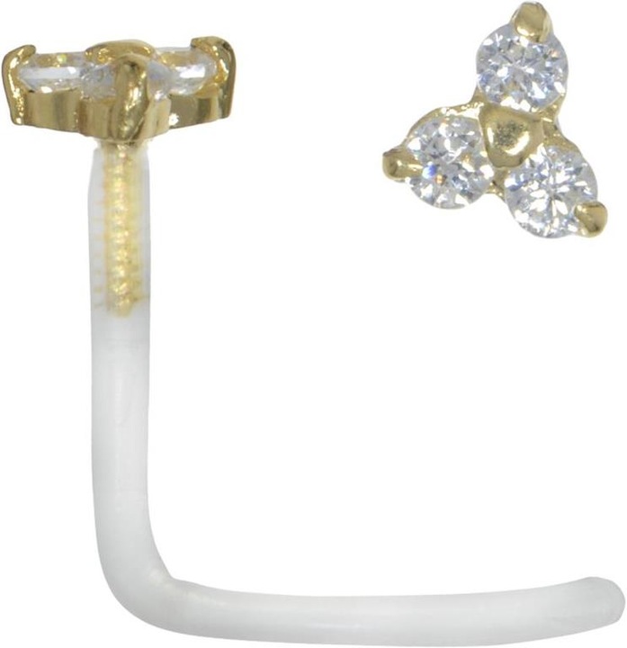Image du produit Bijouteria Piercing nez (Bioplastique, Or, Cristallin)