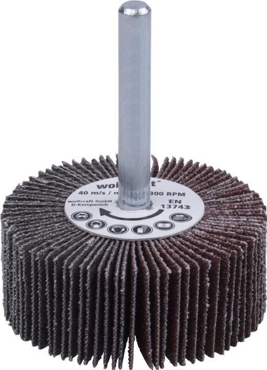 Produktbild wolfcraft 1 Fächerschleifer S=6mm K80 ø50x20mm (80)