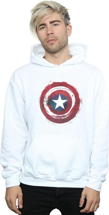 Produktbild Captain America Splatter Shield Kapuzenpullover (5XL)