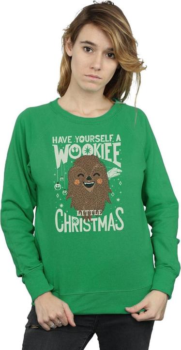 Actual product image Star Wars Womens/Ladies Wookiee Little Christmas Sweatshirt (M)