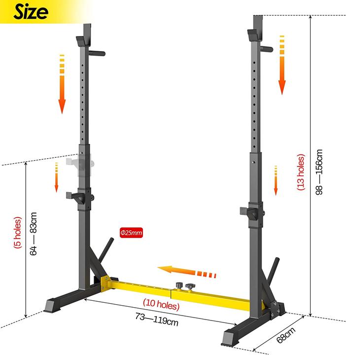 Actual product image Liferun Squat Rack