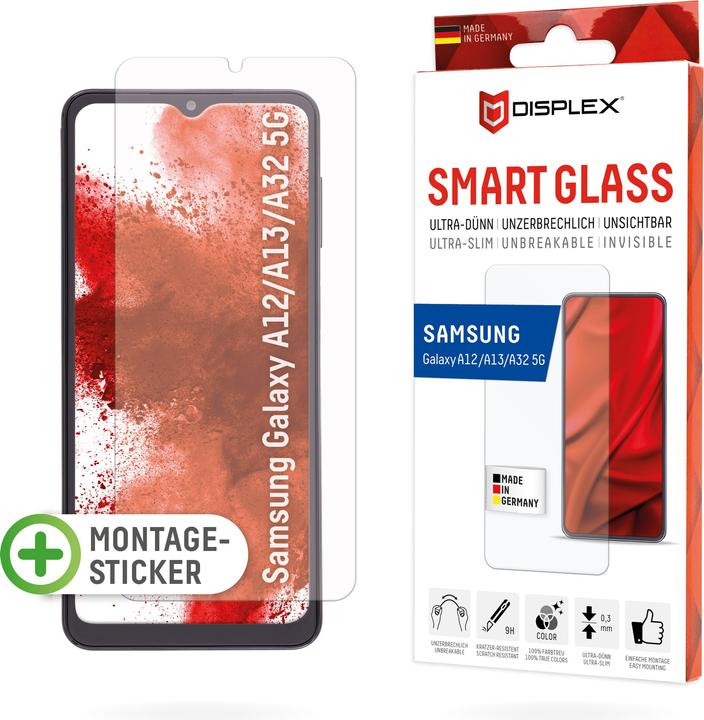 Actual product image Displex Smart Glass, Displayschutzfolie (1 Piece, Umidigi A13 Pro, Samsung Galaxy A32 5G, Samsung Galaxy A12)