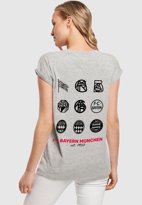 Produktbild FC Bayern München Ladies Logo History Extended Shoulder Tee - 115129 (XL)