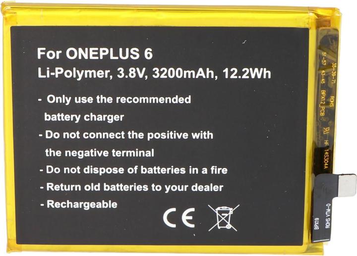 Produktbild AccuCell Akku passend für ONEPLUS 6