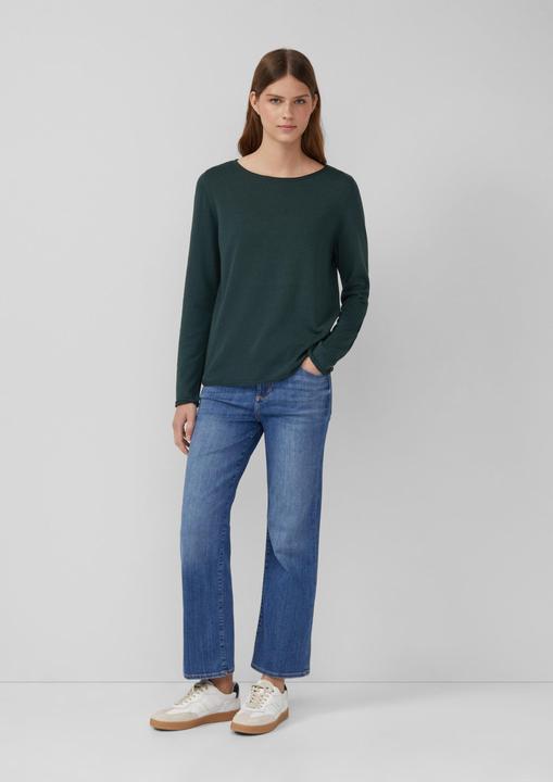 Produktbild s.Oliver Strickpullover Weicher Feinstrickpullover mit Rollkanten (46)