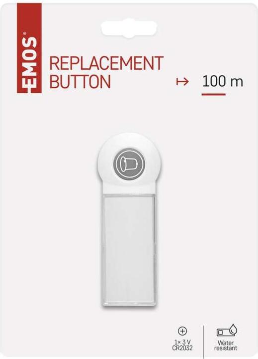 Actual product image Emos Replacement button for wireless doorbell P5723
