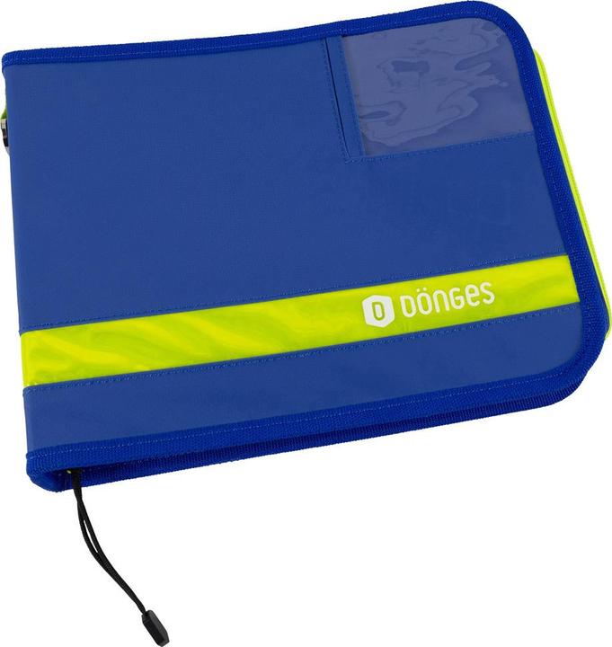 Produktbild Dönges Fahrtenbuch A5 quer mit Schreibunterlage, blau/gelb (A5, 1 x)