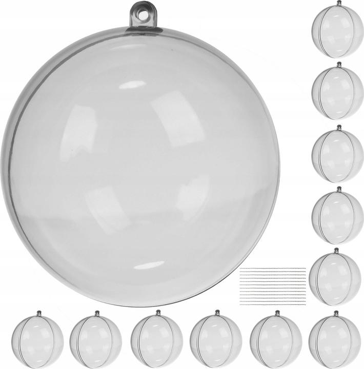Ruhhy Transparente Kugeln – 12er-Set 20508 (12 Stk.)