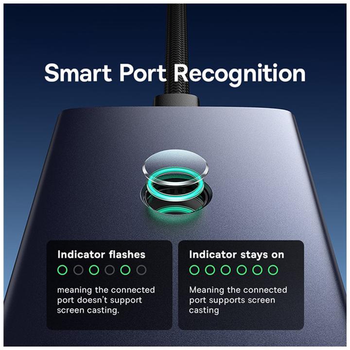 Produktbild Baseus Hub 7in1 UltraJoy, USB-C - HDMI, VGA, 4xUSB 3.0, PD (grey) (USB-C, 7 Ports)