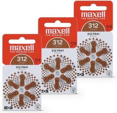 Immagine prodotto Maxell Batteria per apparecchi acustici PR41-312 (6 pz., A312)