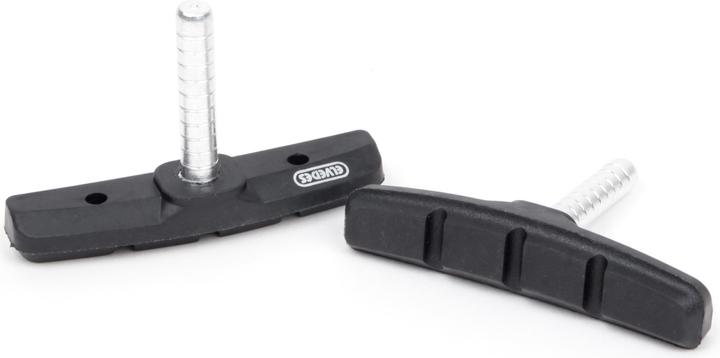 Elvedes Brake shoes Cantilever 70 x 10 mm, Black (Shimano, Rubber)